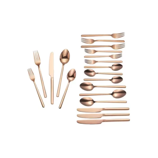 Home Decorators Collection Brenner 20-Piece Stainless Steel with Copper Finish Flatware Set (Service for 4)