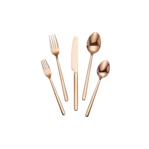 Home Decorators Collection Brenner 40-Piece Stainless Steel 18/0 with Copper Finish Flatware Set (Service for 8)