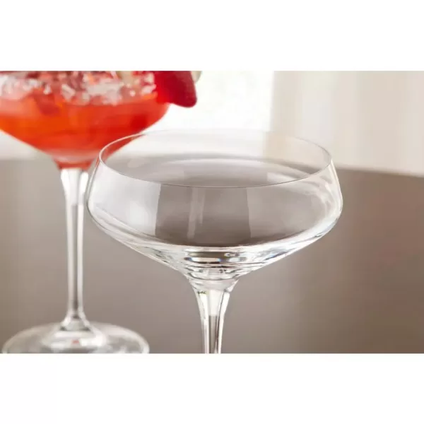 Home Decorators Collection Genoa 11.25 oz. Lead-Free Crystal Coupe Cocktail Glasses (Set of 4)