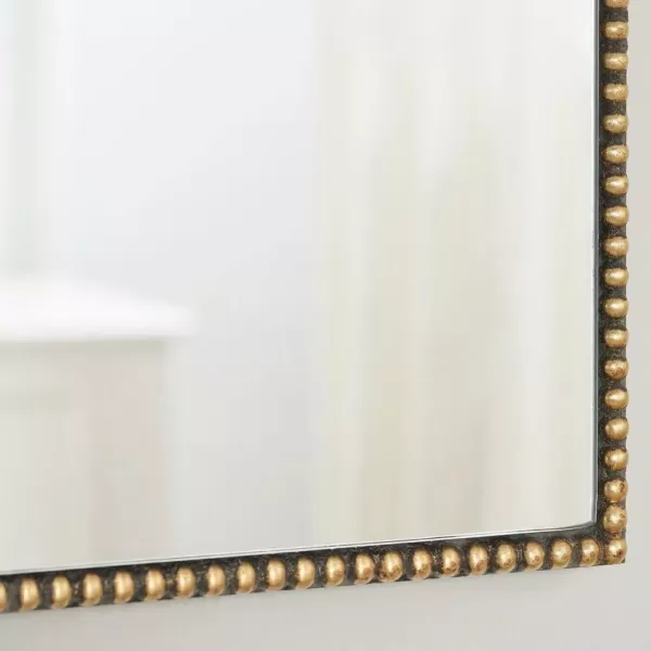 Home Decorators Collection Medium Ornate Arched Gold Antiqued Classic Accent Mirror (35 in. H x 24 in. W)